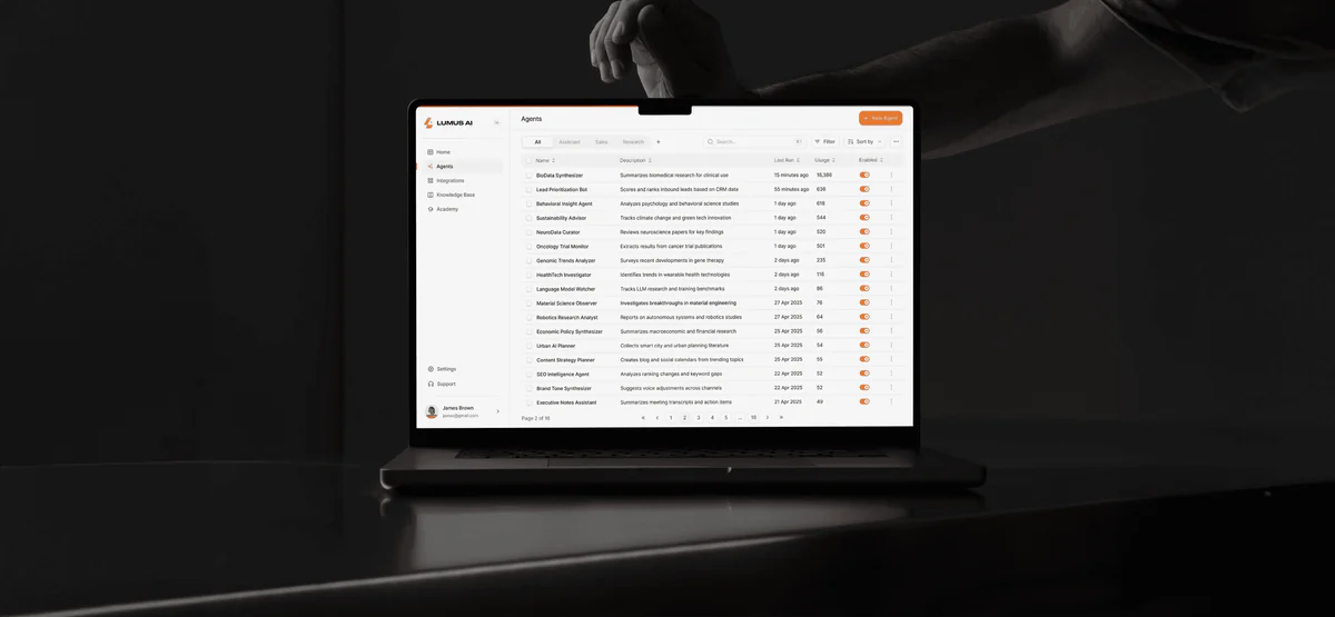 Lumus AI — product imagery